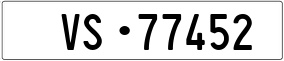 Trailer License Plate